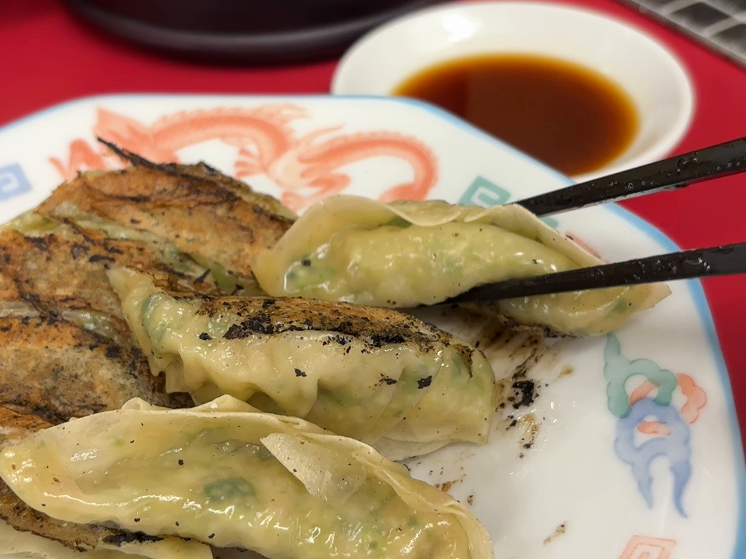 取材時の餃子