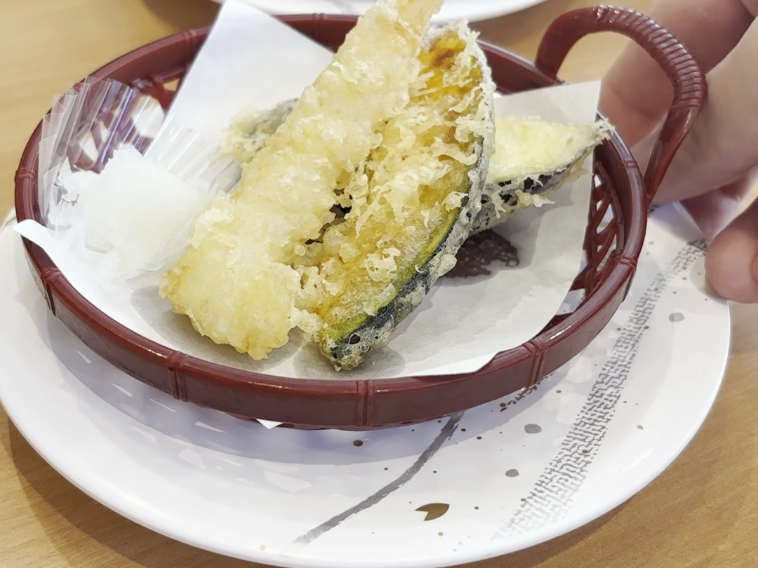 すし市場 正 岐南店の取材当時の天ぷら