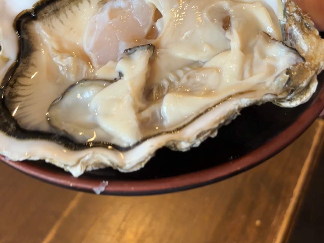 撮影時の牡蠣
