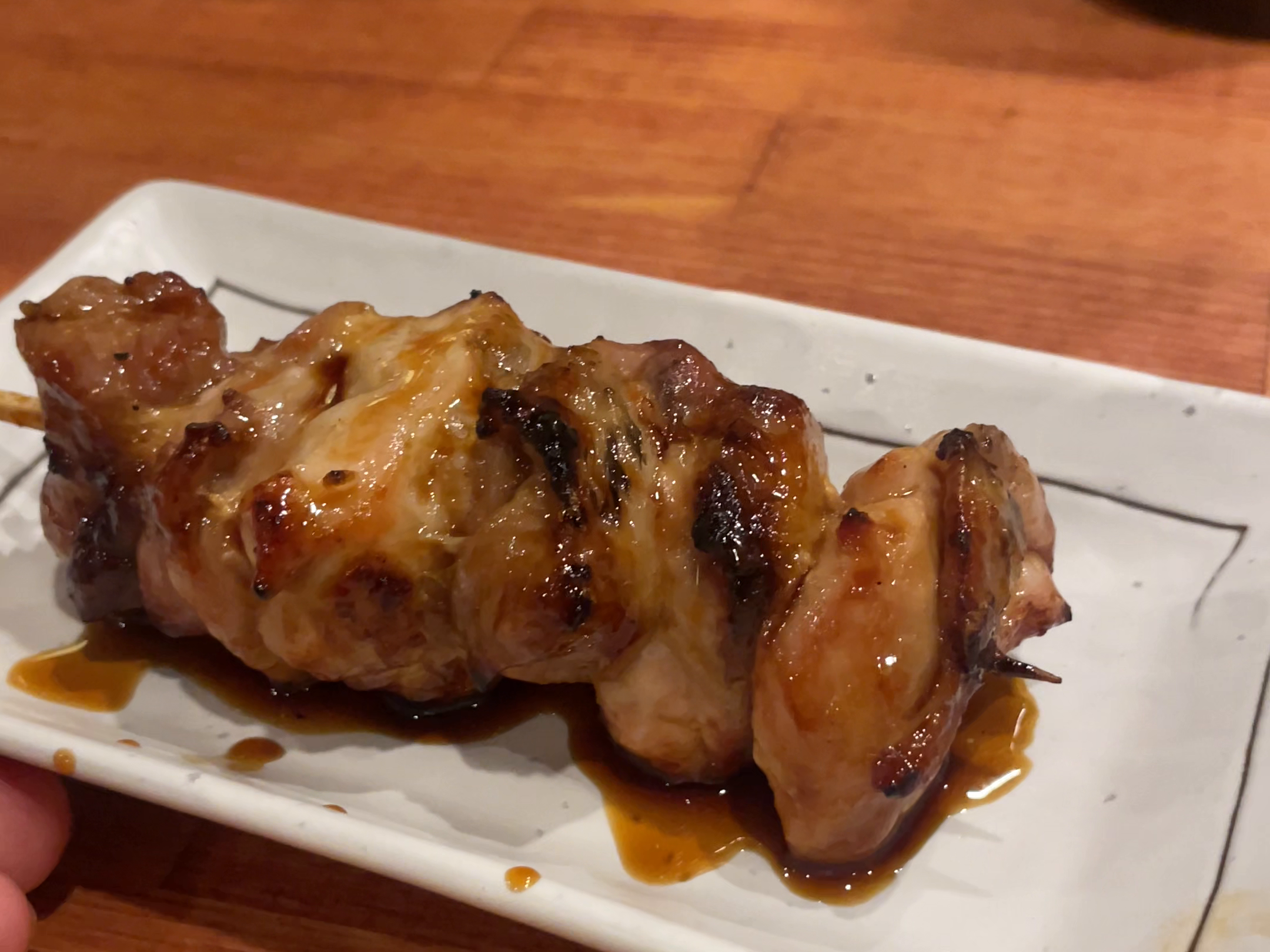 取材時の焼き鳥の盛り付け