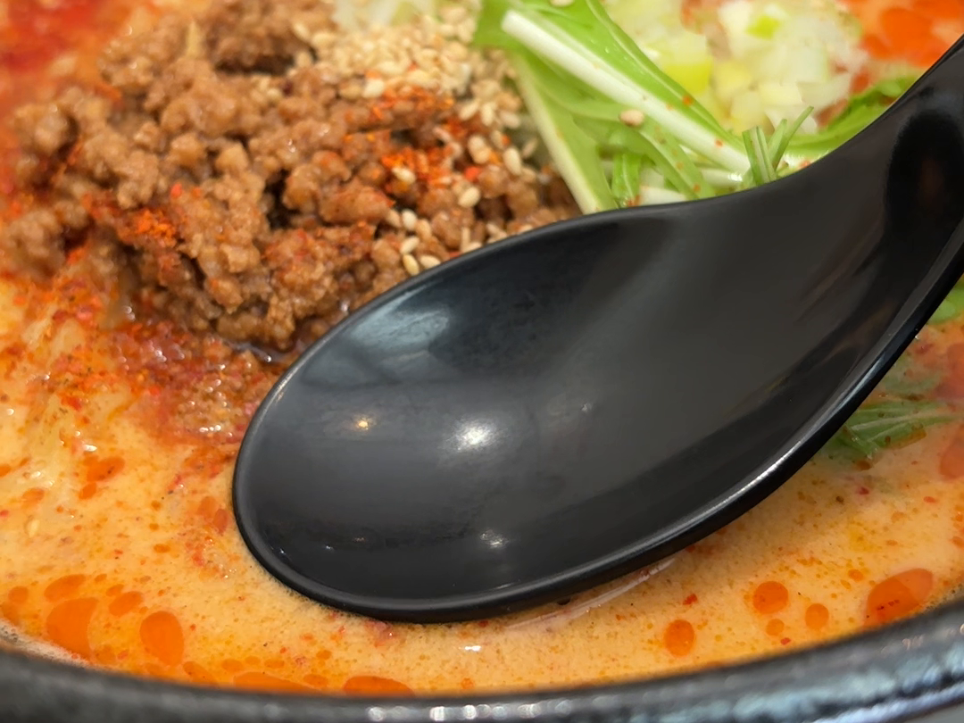 撮影時の担々麺